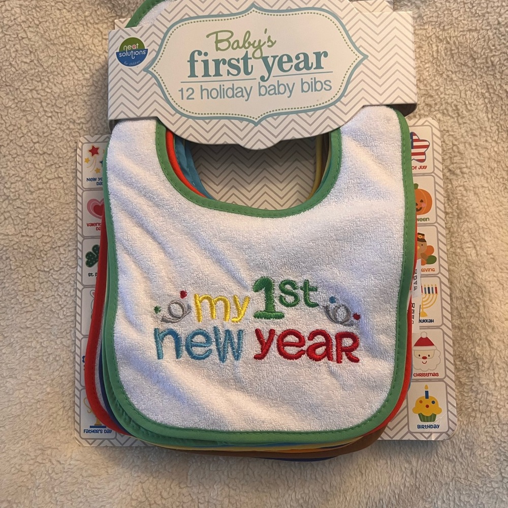 Baby's First Year Holiday Bib Set